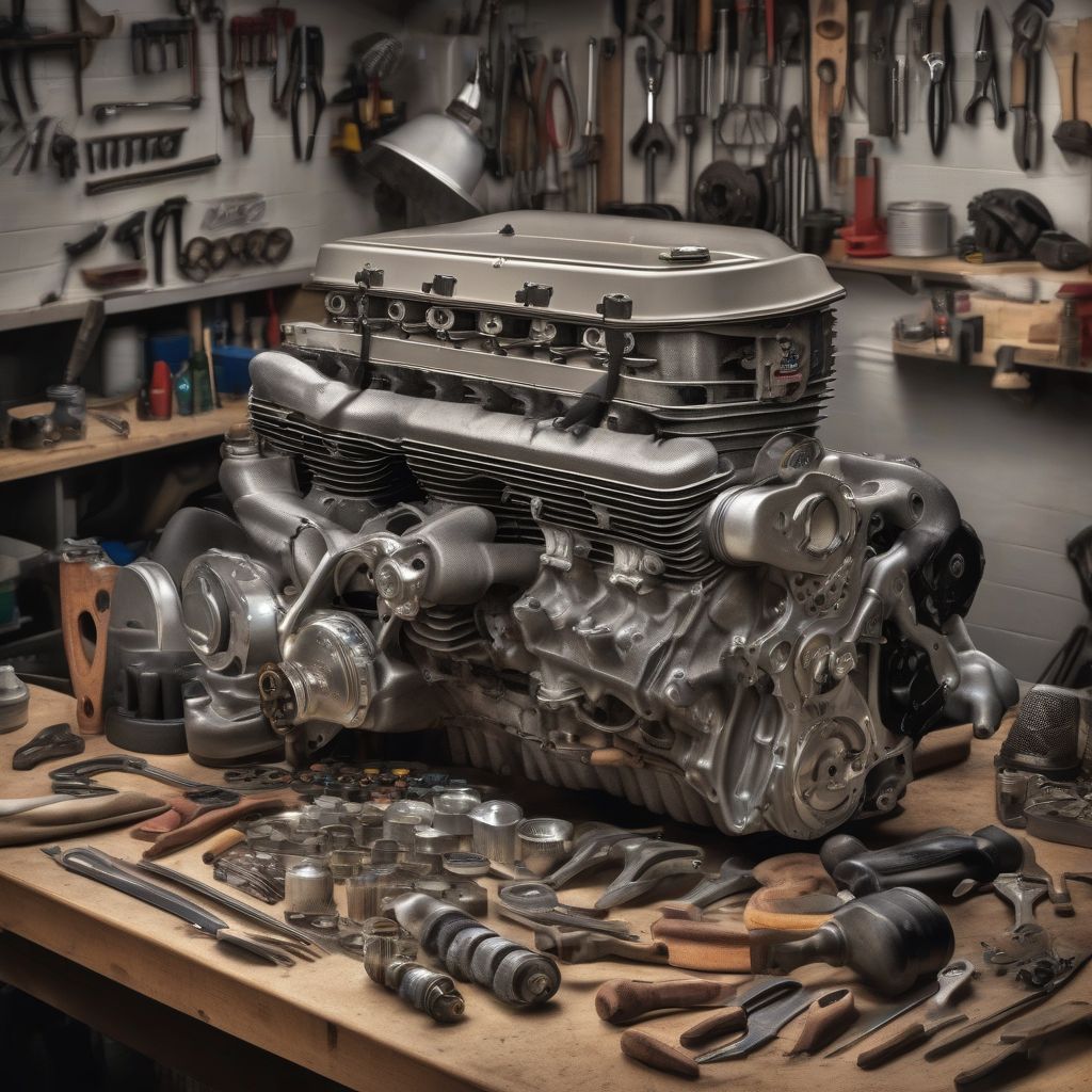 Classic Car Engine Disassembly