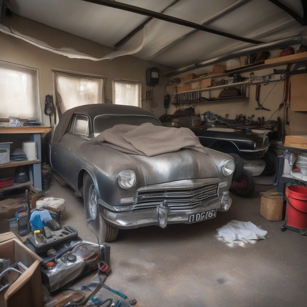 Classic Car Awaiting Restoration