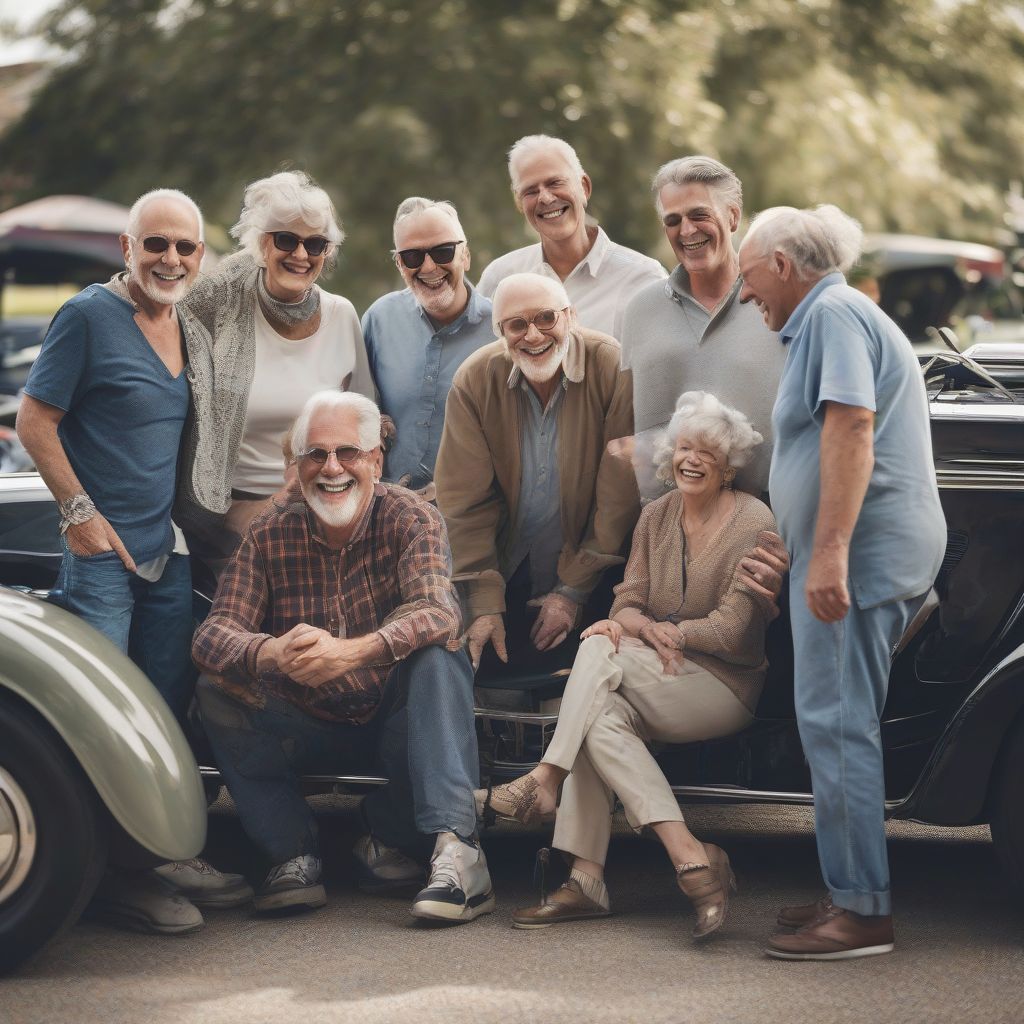 Group of Classic Car Enthusiasts